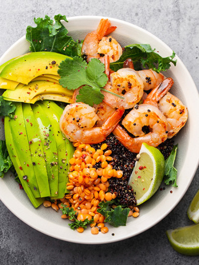 새우 아보카도 샐러드